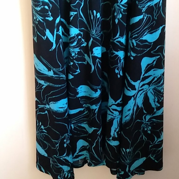 Evan-Picone black and blue dress size 6 - Picture 9 of 13
